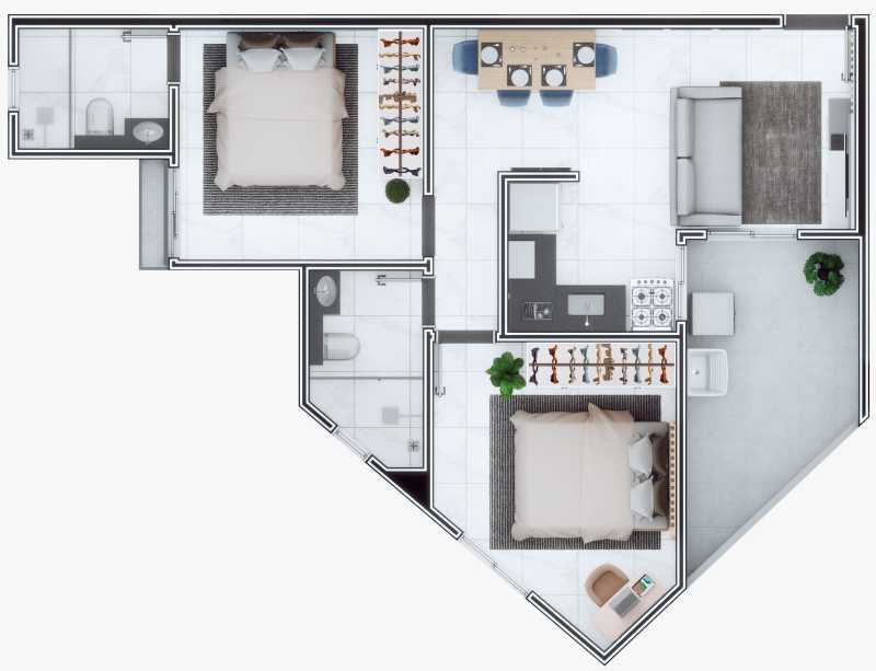 Apartamento, 2 quartos - Foto 6