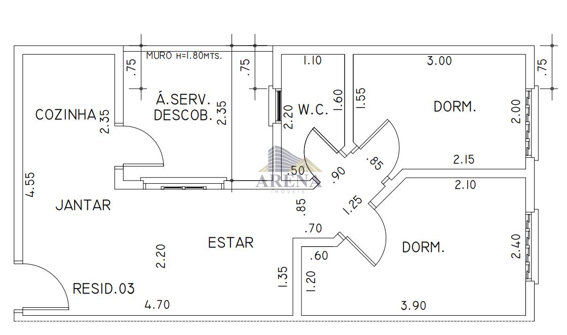 Apartamento, 2 quartos - Foto 1