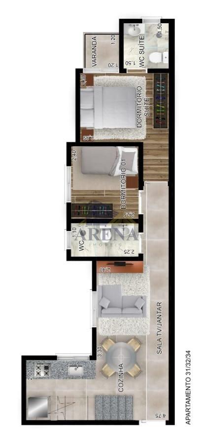 Apartamento, 2 quartos - Foto 13