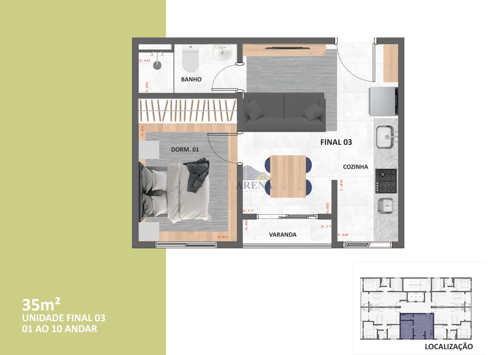 Apartamento à venda com 1 quarto - Foto 8