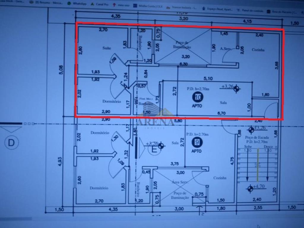 Apartamento à venda com 3 quartos - Foto 1