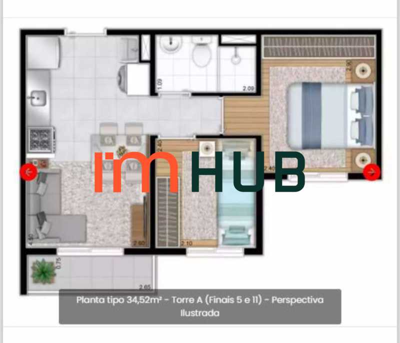 Apartamento, 2 quartos, 34 m² - Foto 5