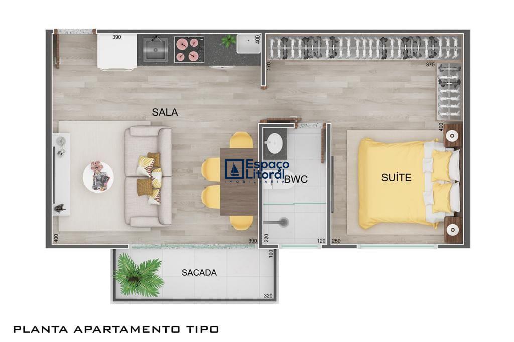 Apartamento, 1 quarto, 36 m² - Foto 6