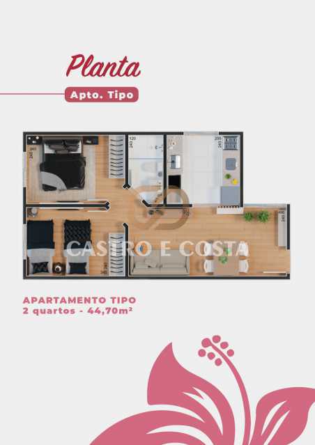 Apartamento, 2 quartos, 45 m² - Foto 7