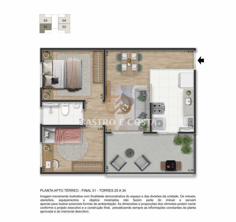 Apartamento, 2 quartos, 37 m² - Foto 19