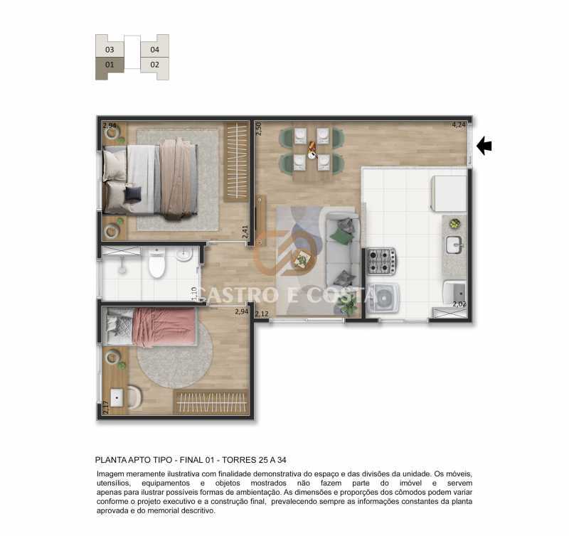 Apartamento, 2 quartos, 37 m² - Foto 20
