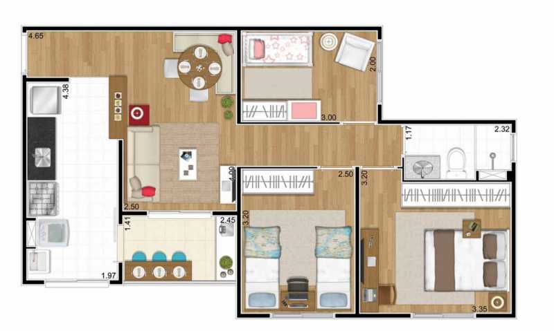 Apartamento, 3 quartos, 62 m² - Foto 9