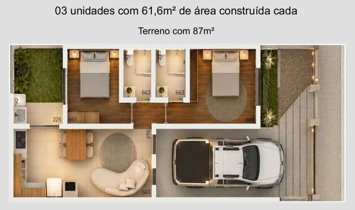 Casa, 2 quartos, 61 m² - Foto 9