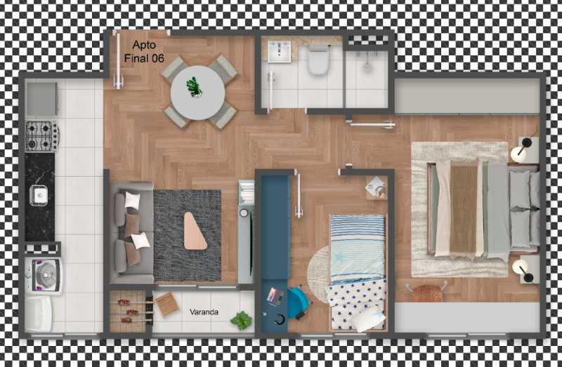 Apartamento, 2 quartos, 40 m² - Foto 1