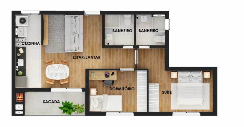 Apartamento, 2 quartos, 62 m² - Foto 1