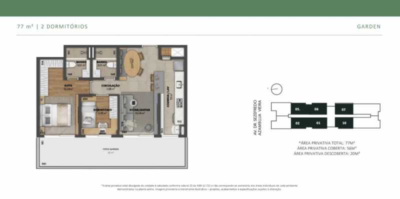 Apartamento, 2 quartos, 77 m² - Foto 1