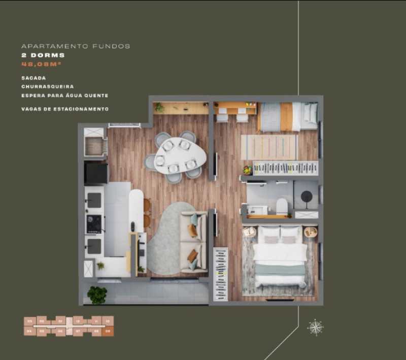 Apartamento, 2 quartos, 46 m² - Foto 1
