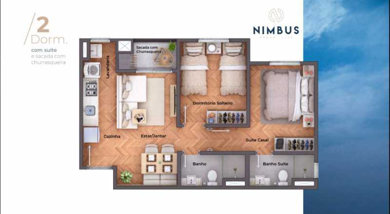 Apartamento, 2 quartos, 48 m² - Foto 2