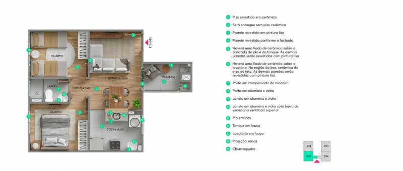 Apartamento, 2 quartos, 38 m² - Foto 1