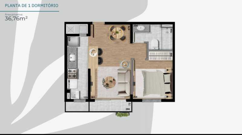 Apartamento, 1 quarto, 36 m² - Foto 1