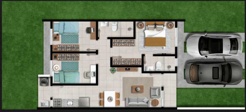Casa de Condomínio, 3 quartos - Foto 1
