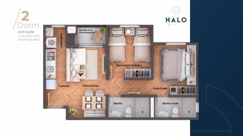 Apartamento, 3 quartos, 48 m² - Foto 2