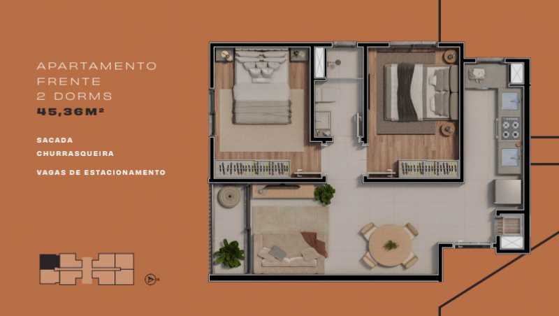 Apartamento, 2 quartos, 45 m² - Foto 1