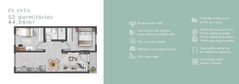 Casa de Condomínio, 2 quartos - Foto 1