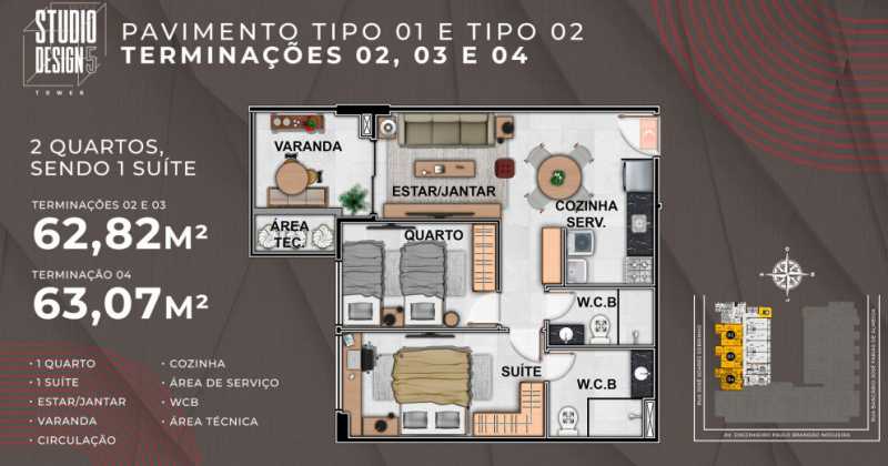 Apartamento, 2 quartos, 62 m² - Foto 18