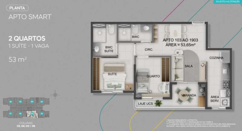 Apartamento, 2 quartos, 53 m² - Foto 13