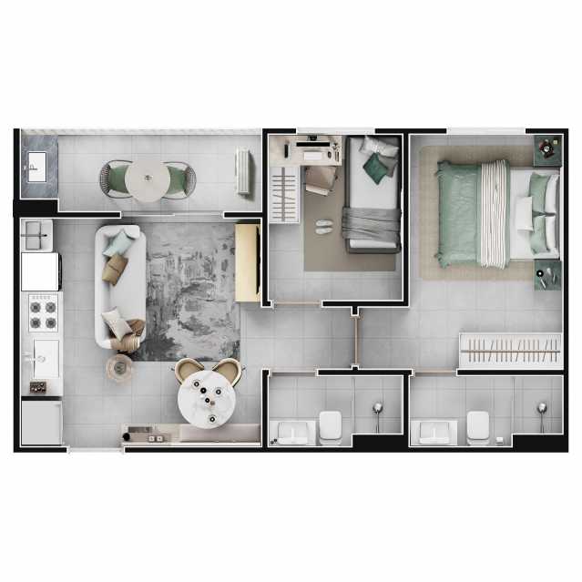 Apartamento, 2 quartos, 44 m² - Foto 16