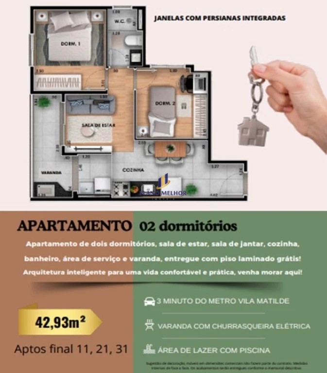 Apartamento, 1 quarto, 28 m² - Foto 35