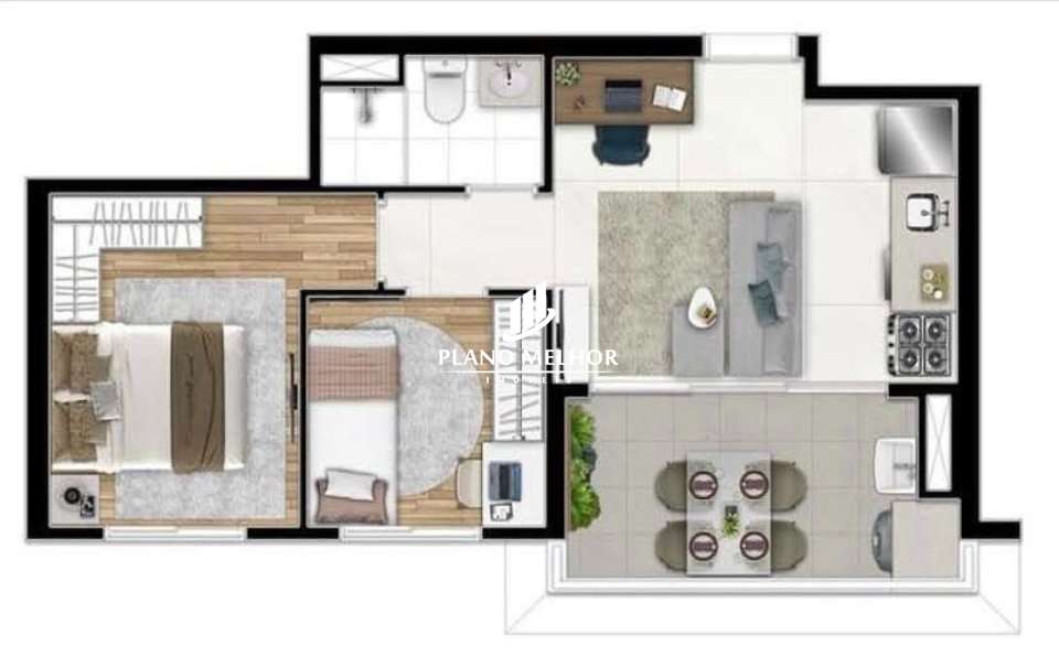 Apartamento, 2 quartos, 42 m² - Foto 9