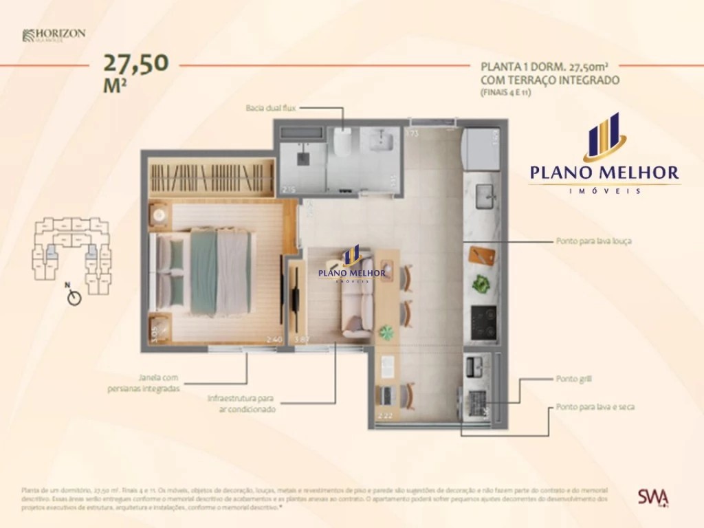 Apartamento, 2 quartos, 44 m² - Foto 4