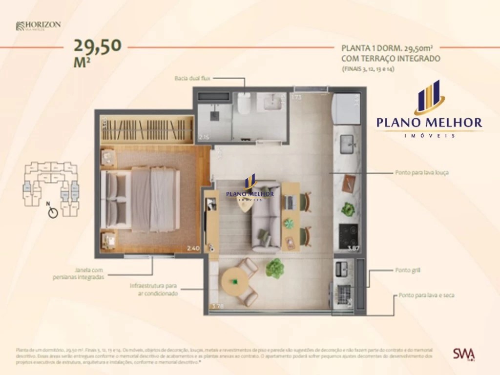 Apartamento, 2 quartos, 44 m² - Foto 6
