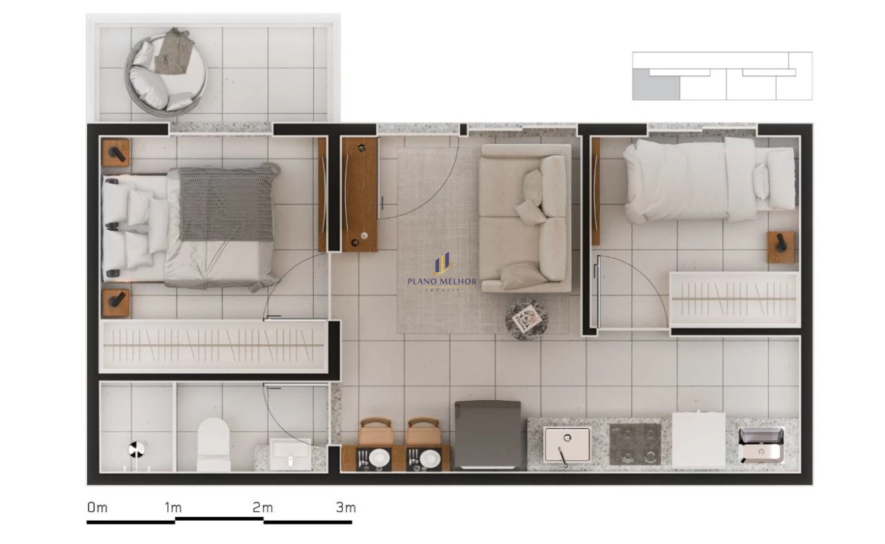 Apartamento, 2 quartos, 38 m² - Foto 13