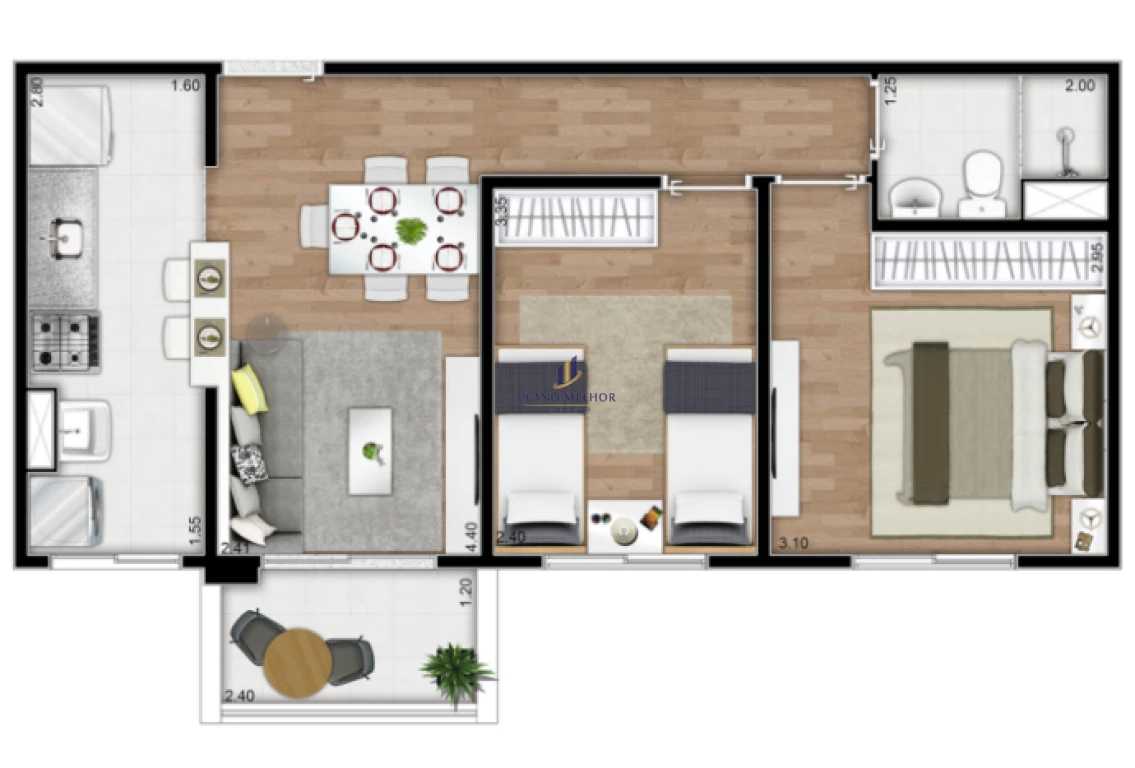 Apartamento, 2 quartos, 48 m² - Foto 39