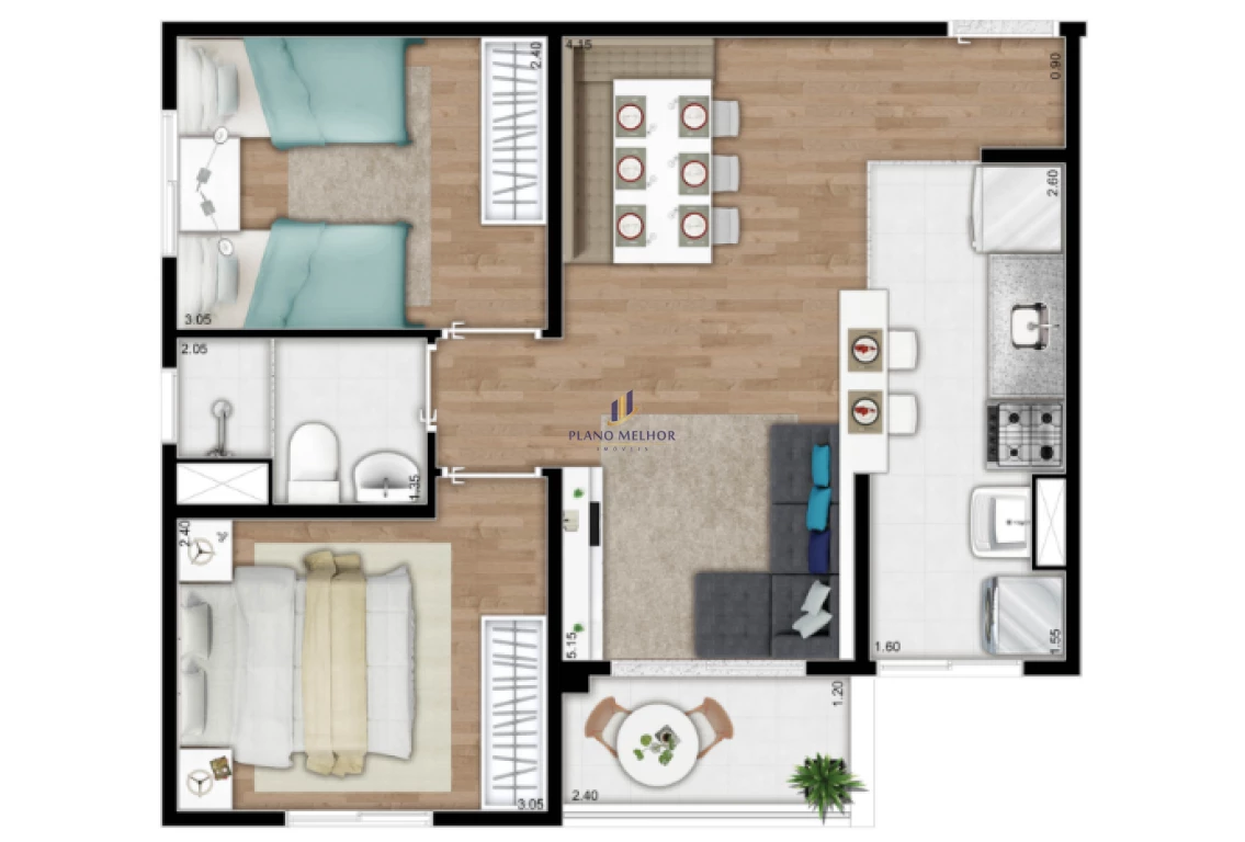Apartamento, 2 quartos, 48 m² - Foto 40