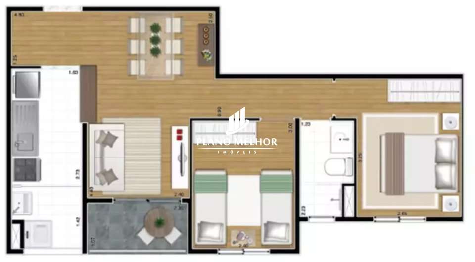 Apartamento, 2 quartos, 51 m² - Foto 14