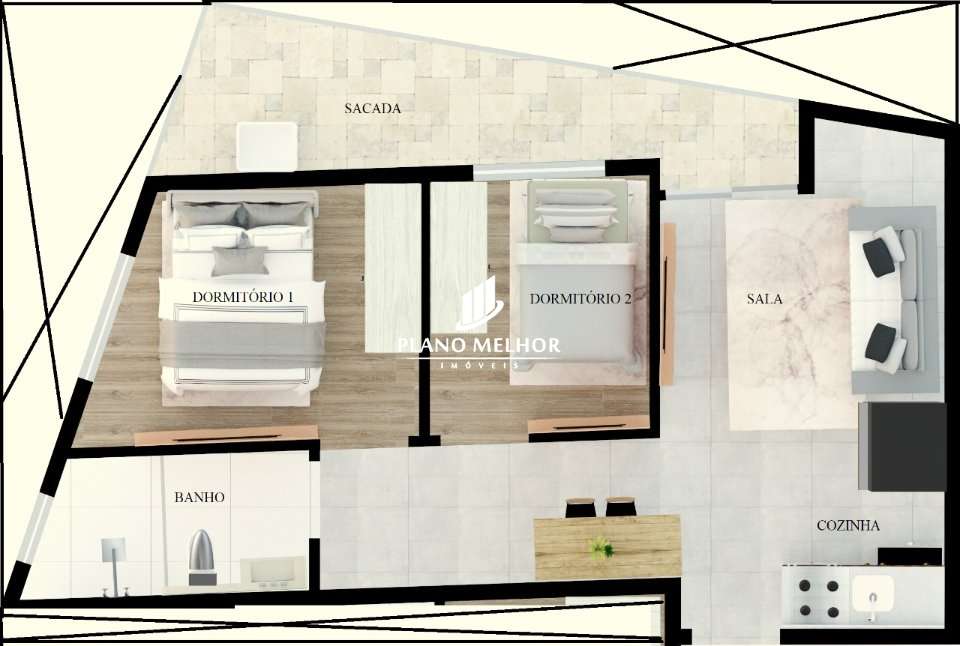 Apartamento, 2 quartos, 34 m² - Foto 15