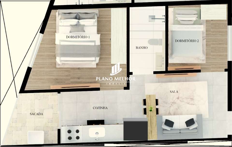 Apartamento, 2 quartos, 34 m² - Foto 5