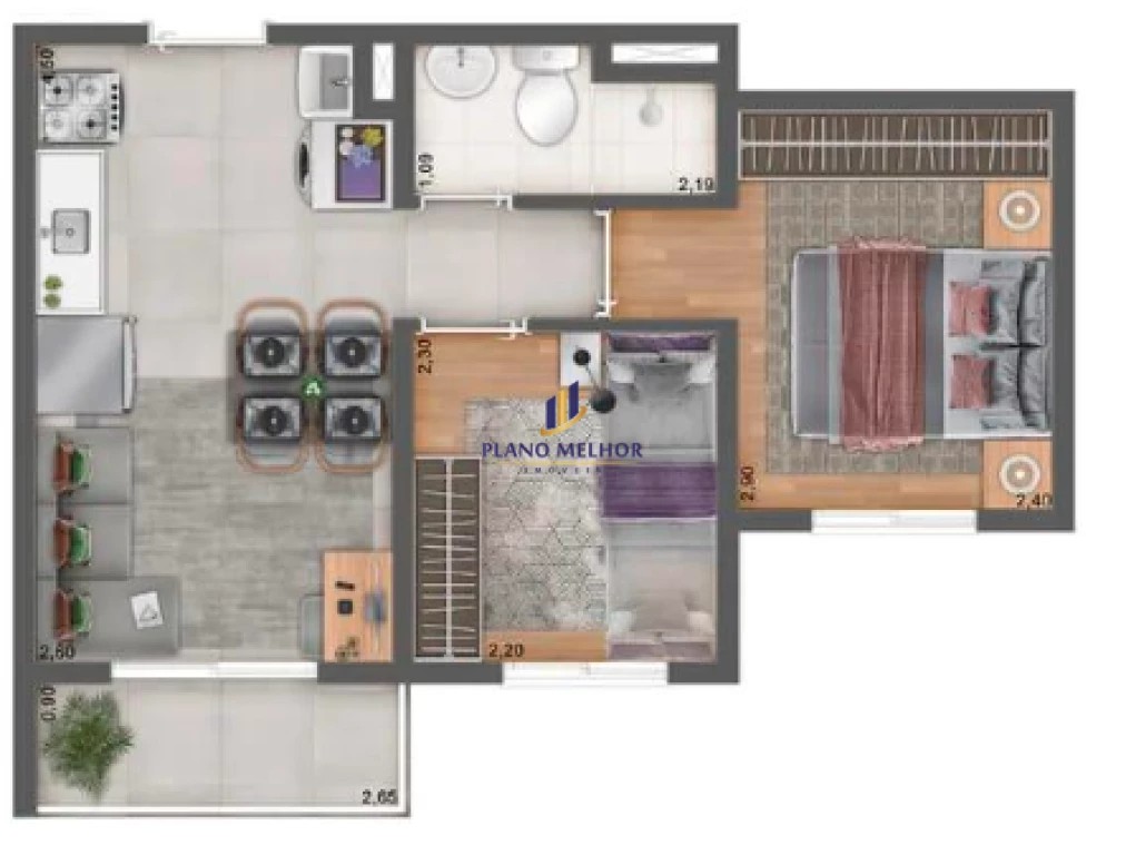 Apartamento, 2 quartos, 355 m² - Foto 19