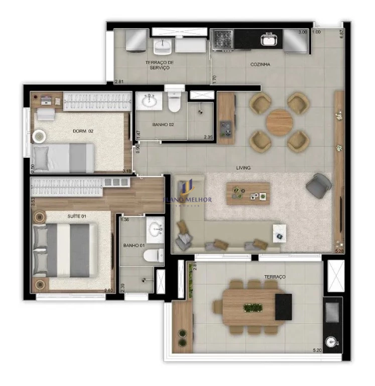 Apartamento, 3 quartos, 88 m² - Foto 4