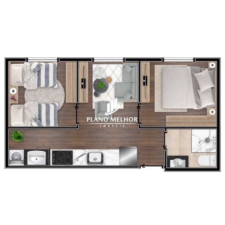 Apartamento, 2 quartos, 35 m² - Foto 7