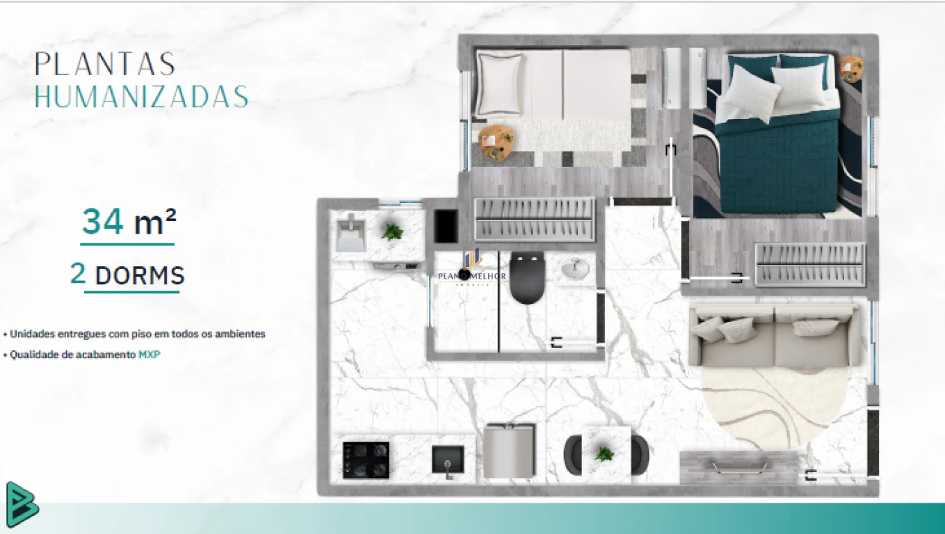 Apartamento, 2 quartos, 37 m² - Foto 13