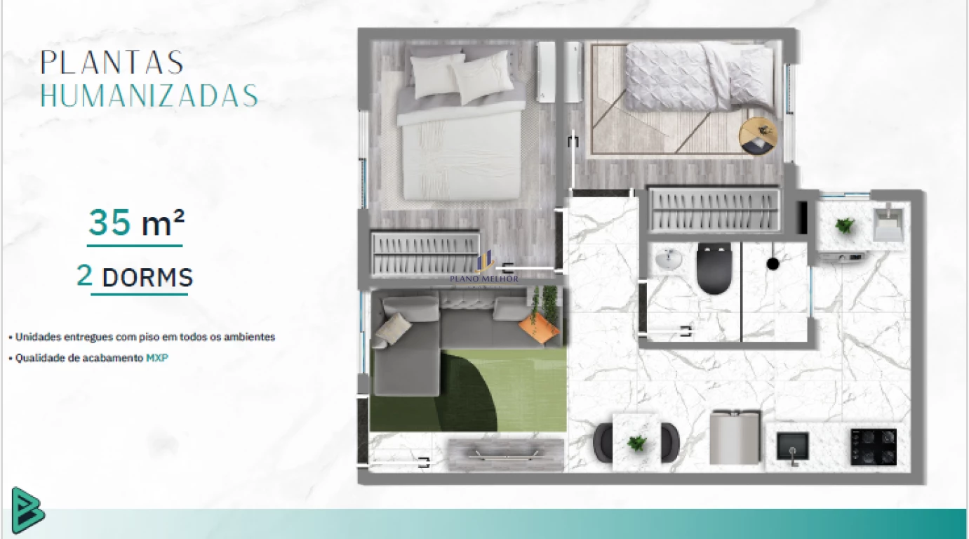 Apartamento, 2 quartos, 37 m² - Foto 16