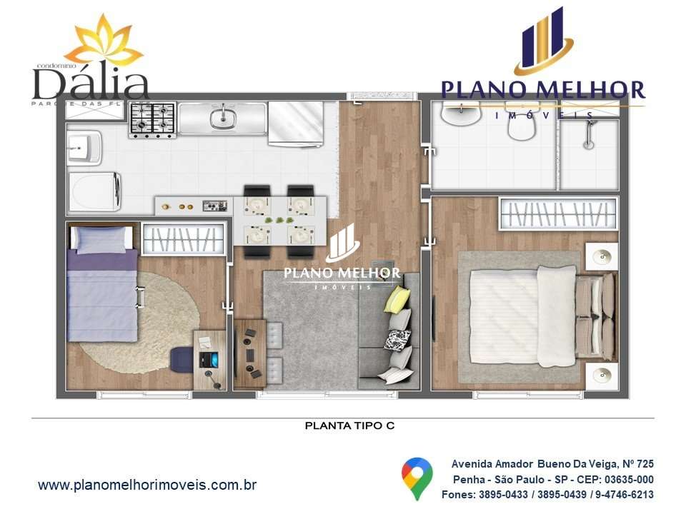 Apartamento, 2 quartos, 35 m² - Foto 25