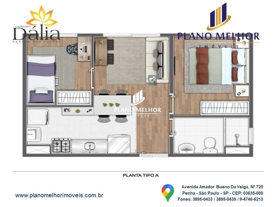 Apartamento, 2 quartos, 35 m² - Foto 4