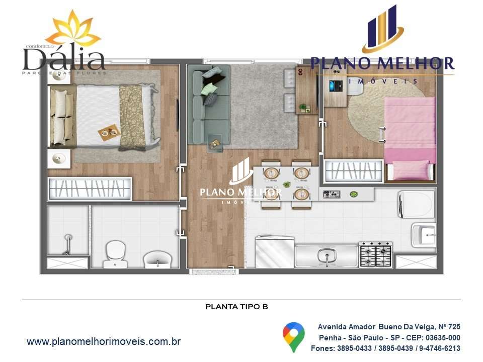 Apartamento, 2 quartos, 35 m² - Foto 5