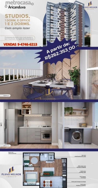 Apartamento, 1 quarto, 26 m² - Foto 2