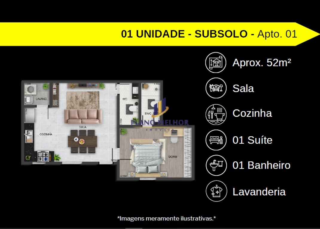 Apartamento, 2 quartos, 37 m² - Foto 8