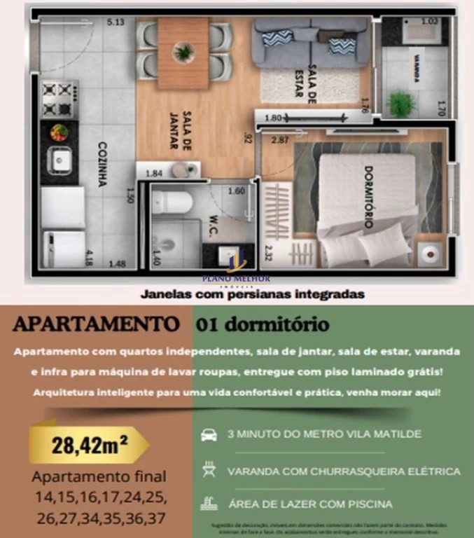 Apartamento, 2 quartos, 43 m² - Foto 32