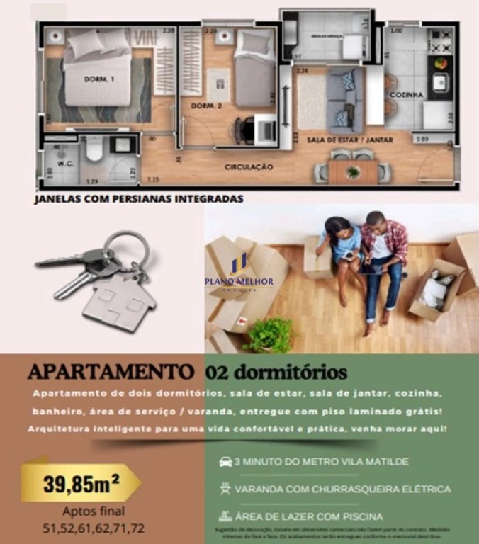 Apartamento, 2 quartos, 43 m² - Foto 34