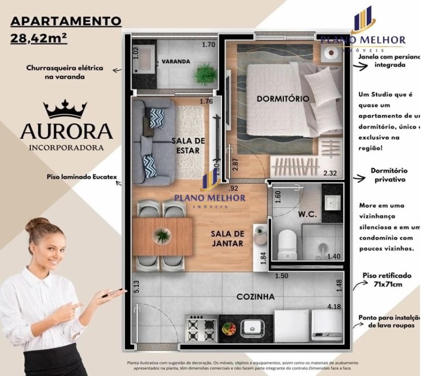 Apartamento, 2 quartos, 43 m² - Foto 6