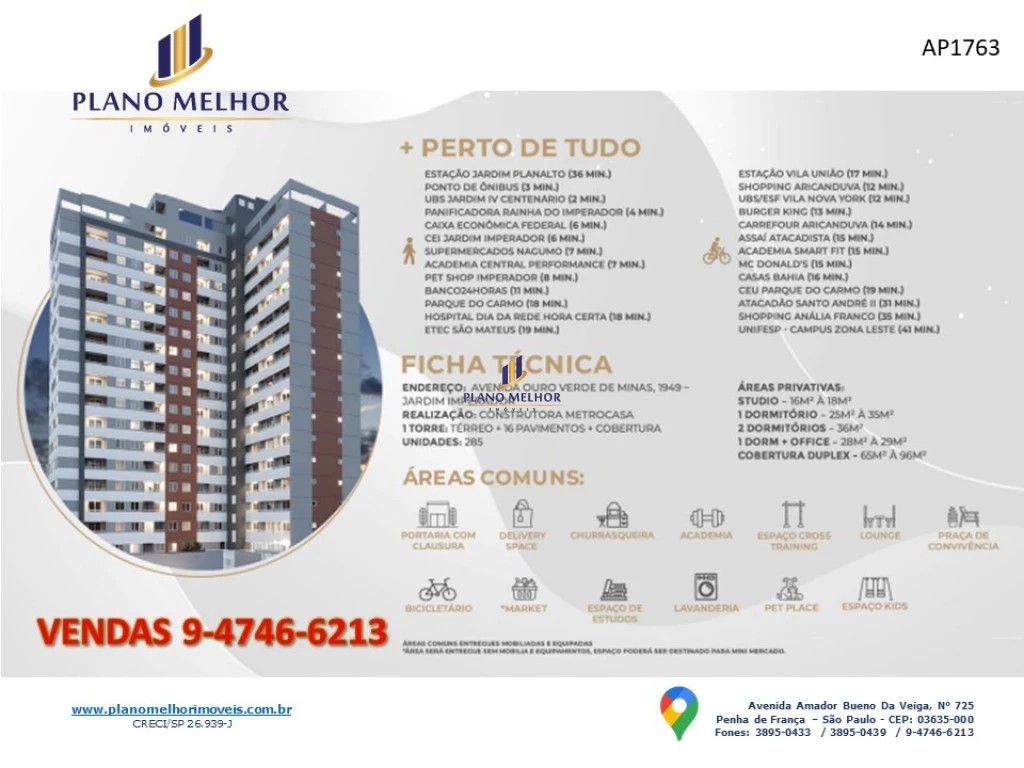 Apartamento, 2 quartos, 28 m² - Foto 12